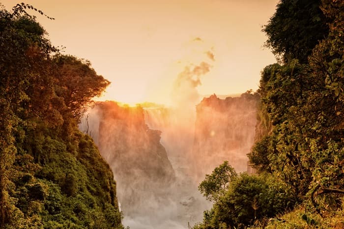 Victoria Falls at Sunrise